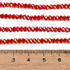 Electroplate Glass Beads Strands GL-CBAA615-02C-4