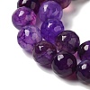 Dyed & Heated Natural Dragon Veins Agate Beads Strands G-P539-A01-18-4