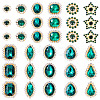 100Pcs Teardrop/Heart/Star Sew on Rhinestones GACR-TA0001-07C-3
