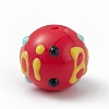 Opaque Painted Glass Beads GLAA-B001-01J-2