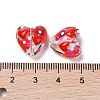 Valentine's Day Handmade Glass Enamel Beads Strands LAMP-K037-09H-3