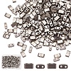 400Pcs 2-Hole Glass Seed Beads SEED-CN0001-08-1