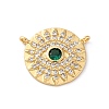 Brass Micro Pave Cubic Zirconia Pendants KK-S510-39G-02-1