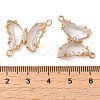 Brass Pave Faceted Glass Connector Charms FIND-Z020-04R-3