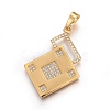 Brass Micro Pave Cubic Zirconia Jewelry Sets SJEW-F189-07G-2