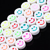 Handmade Polymer Clay Bead Strands CLAY-T020-28-1