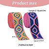 4M 2 Colors Polyester Elastic Wide Band FIND-FG0002-50-2