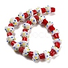 Handmade Bumpy Lampwork Beads Strands LAMP-C013-01-2