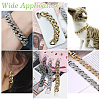 160Pcs 8 Colors ABS Plastic with Crystal Rhinestone Quick Link Connectors KY-AR0001-49-5