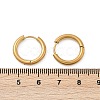 202 Stainless Steel Huggie Hoop Earrings X-EJEW-F111A-16mm-G-5