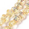 Transparent Electroplate Glass Beads Strands LS-GLAA-C025-01B-1