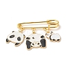 Panda Charm Enamel Brooch Pin JEWB-BR00063-01-1