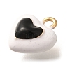 Brass Enamel Charms KK-R212-19G-03-2