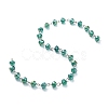 Handmade Electroplate Glass Beaded Chains AJEW-JB00529-3