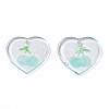 Transparent Resin Pendants RESI-N030-002C-3
