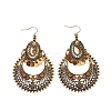 Teardrop Bohemian Style Alloy Rhinestone Dangle Earrings FS-WG4F242-02-4