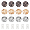 12 Sets 3 Colors Alloy Buckle Clips FIND-WR0006-06-1