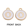 Golden Plated Enamel Alloy Charms ENAM-SZ0001-26A-O-2