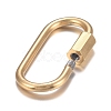 PVD Vacuum Plating 304 Stainless Steel Screw Carabiner Lock Charms STAS-H107-04A-G-2