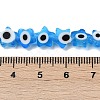 Handmade Evil Eye Lampwork Beads Strands LAMP-G166-02D-4