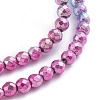 Electroplated Non-magnetic Synthetic Hematite Beads Strands G-L562-10B-2