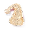 Golden Plated Alloy Brooches JEWB-L011-003G-2