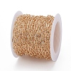 Brass Textured Oval Link Chains CHC-S004-07G-4