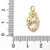 Brass Micro Pave Cubic Zirconia Pendants KK-C156-29G-4