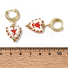 Brass Hoop Dangle Earrings KK-CBA8324-26G-7