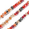 Electroplate Glass Beads Strands EGLA-YW0002-D06-3