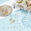 240Pcs 2 Colors Iron Ball Stud Earring Findings KK-CN0003-39-4