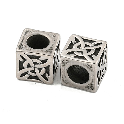 316 Surgical Stainless Steel European Beads STAS-Q326-03AS-03-1