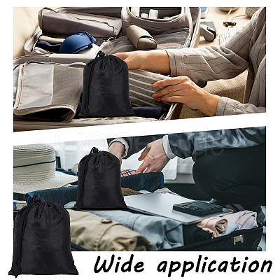 10Pcs Cloth Drawstring Bags ABAG-GO0001-19B-1