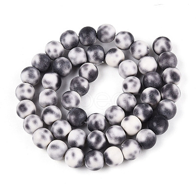 Synthetic Turquoise Round Beads Strands TURQ-T004-14C-1