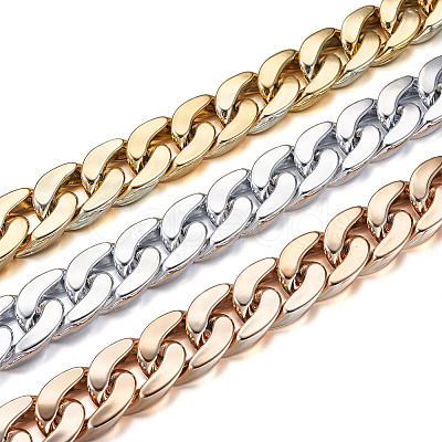 Handmade Plastic Curb Chains AJEW-FW0001-01-1