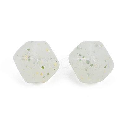 Marbled Stone Style Opaque Acrylic Beads OACR-G009-02C-1