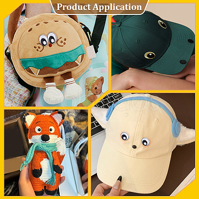 20 Pairs Polyester Cloth Self-adhesive Patches DIY-PH0038-19A-1