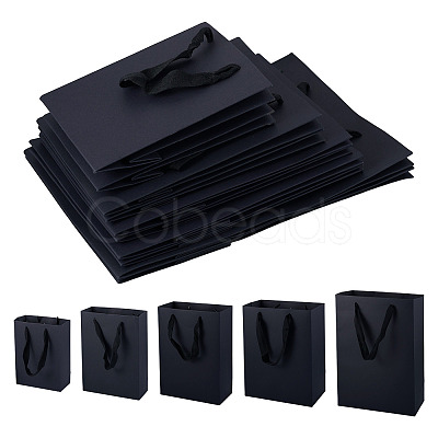 10Pcs 5 Sizes Kraft Paper Gift Shopping Bags Set ABAG-TA0002-23D-1