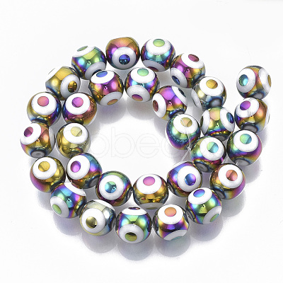 Electroplate Glass Beads Strands EGLA-T012-02G-1