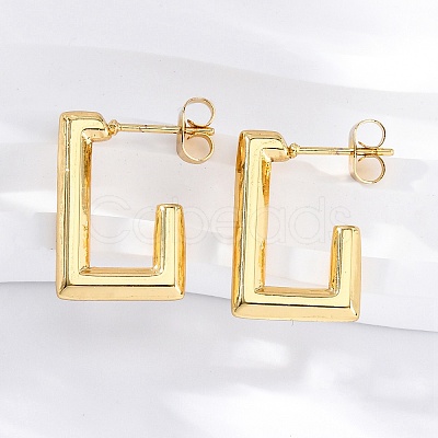 304 Stainless Steel Stud Earrings for Women EJEW-L296-033G-02-1