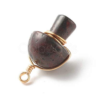 Natural Mixed Gemstone Pendants PALLOY-JF01134-1