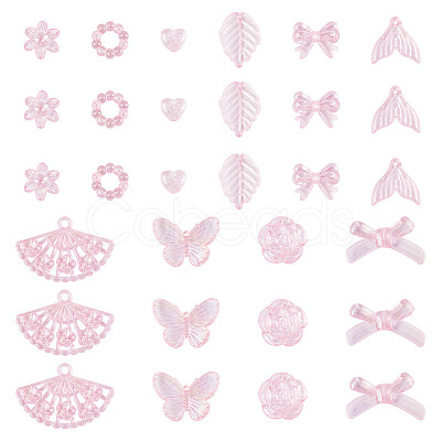 182Pcs 100G Transparent Acrylic Beads OACR-TA0003-66C-1
