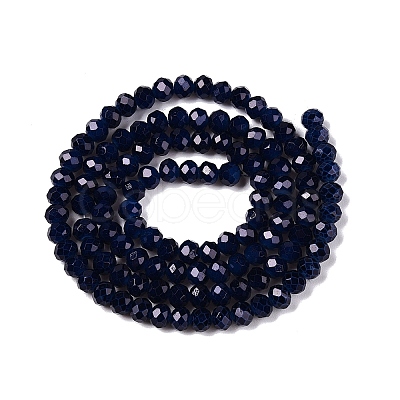 Baking Paint Imitation Jade Glass Bead Strands DGLA-A034-J4mm-A39-1