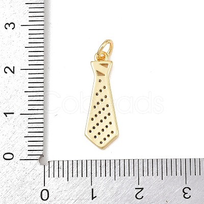 Brass Micro Pave Clear Cubic Zirconia Pendants KK-P339-21G-01-1