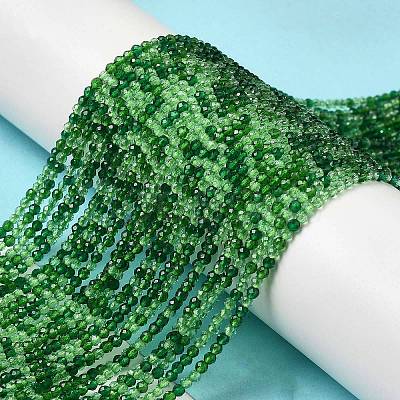 Transparent Glass Beads Strands GLAA-H027-01G-1