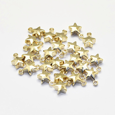 Long-Lasting Plated Brass Charms KK-K193-007G-NF-1