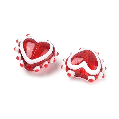 Handmade Lampwork Bumpy Beads LAMP-D003-01A-1