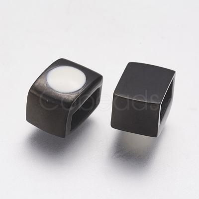 304 Stainless Steel Enamel Slide Charms STAS-I097-076B-1