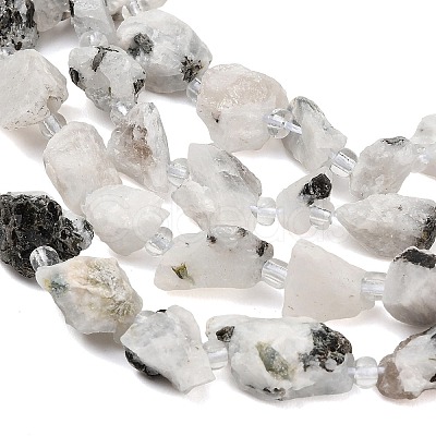 Raw Rough Natural Tourmalinated Quartz Beads Strands GG-CBA0B77-A13-01-1