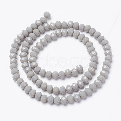 Opaque Solid Color Glass Beads Strands EGLA-A034-P6mm-D10-1